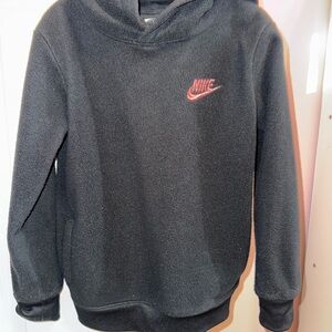 Nike Black unisex sweatshirt with Red Embroidery